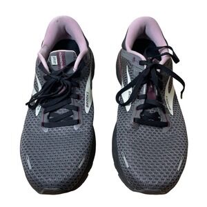 Brooks Adrenaline GTS 22 Women's Running Shoes Grey Black Pink Size 10